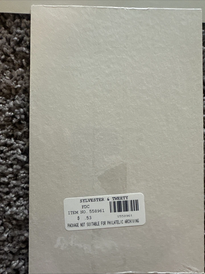 6 1998 FDC Sylvester & Tweety  USPS Sealed package  Pictorial Cancel - Image 2 of 3