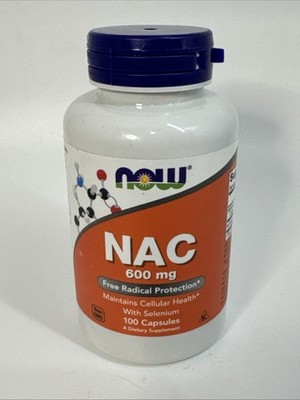 NOW Foods Nac 600 mg 100 Caps Expire 7/2029