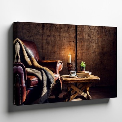 In A Dimly Lit Room, Shadows Waltz Across The Textured, Rustic Wooden Wall Art