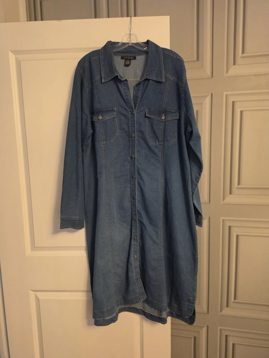Denim Plus Size Dresses for Women for sale | eBay