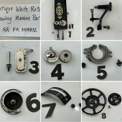#ad ANTIQUE WHITE ROTARY SEWING MACHINE PARTS $19.99