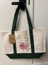 Trader Joe  s Canvas Tote Shopping Bag - LARGE GREEN - NEW with TAGS
