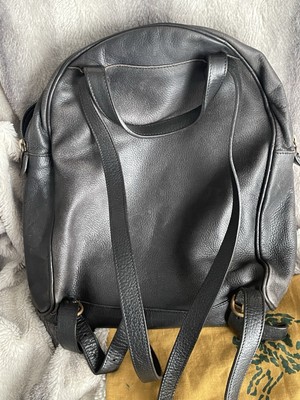 IL BISONTE Leather Backpack Mini Black Vintage | eBay display picture 1