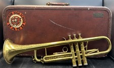 EH vintage Henri Selmer Paris trumpet Grand Prix model With Original Case 17071
