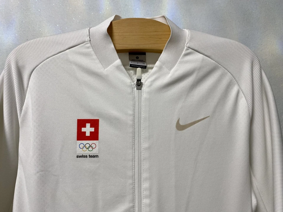 Chaqueta Olímpica Nike Dri-FIT Equipo Suizo Rio 2016 Blanca Talla S Foto 4 de 4