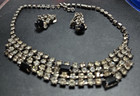 antique rhinestone diamond necklace — photo 4
