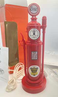 Vintage ESSO Gas Pump Phone 1984 Collectible Phone Box & Cord Exxon Mobil Oil