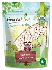 Food to Live Organic Navy Beans, 3 lbs – Non-GMO, Kosher, Vegan, High Protein