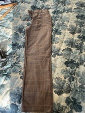 Zara Checked Smart Trousers Size Small