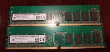 16gb RAM 2x 8GB Micron MTA8ATF1G64AZ-2G3B1 PC4-2400T Desktop Memory RAM USED
