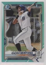 2021 Bowman Chrome Prospects Aqua Refractor /125 Cristian Santana #BCP-186 4z8