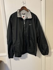 Vintage 90s Nike White Tag Packable Windbreaker Dark Green XL Back Pocket