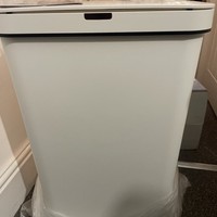 Rectangular Sensor Bin by  Tower T838005W 50L  Fingerprint Proof Coated  White