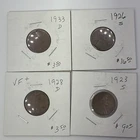 Lot of 4 Lincoln Wheat Cent Penny 1933-D 1926-S 1928-D 1923-S #2