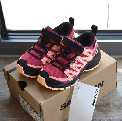 Salomon XA PRO V8 CSWP K Kinder Schuhe Outdoor Wanderschuh Turnschuh rot pink 26