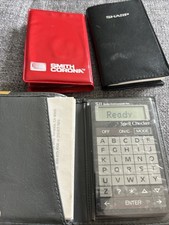 Seiko Instruments Inc. SII Spell Checker Works  2 Pocket Calculators Needs Batt
