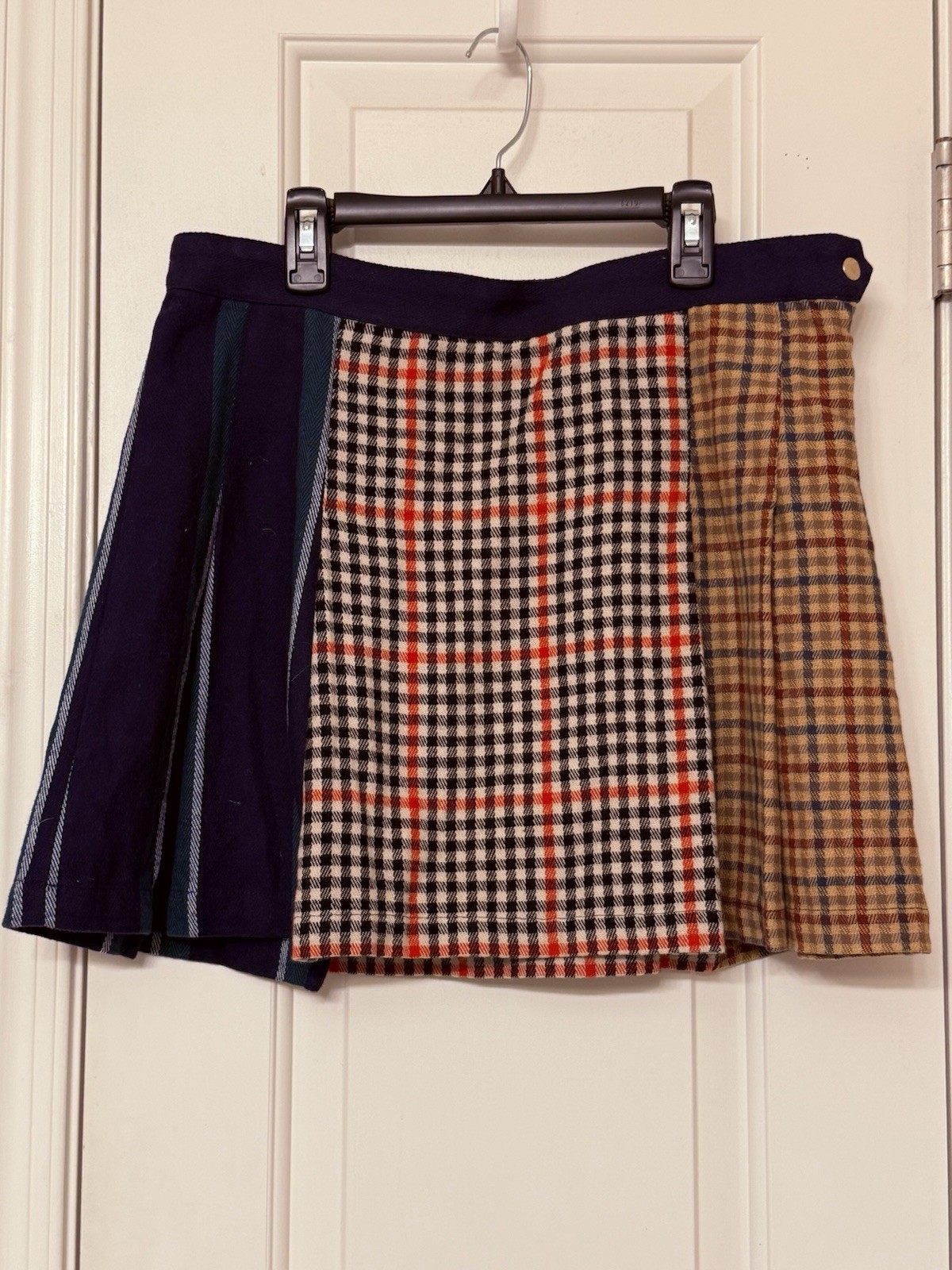 FILA Blazer da canottaggio minigonna plissettata a quadri 10 Academia Preppy stampa mista