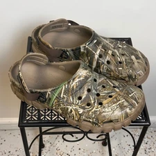 Crocs Realtree Camo All Terrain Clogs Mens Size 9 Comfort Slip On See Details
