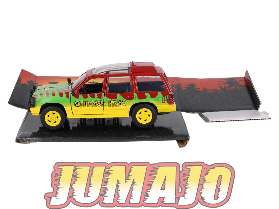 J956 Voiture 1/32 JADA : Ford Explorer Jurassic Park HOLLYWOOD RIDES 1993 - Photo 2/4