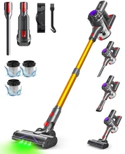 SVHT V15 Cordless Vacuum Cleaner, 45Mins Powerful Vacuum Cleaners for Home