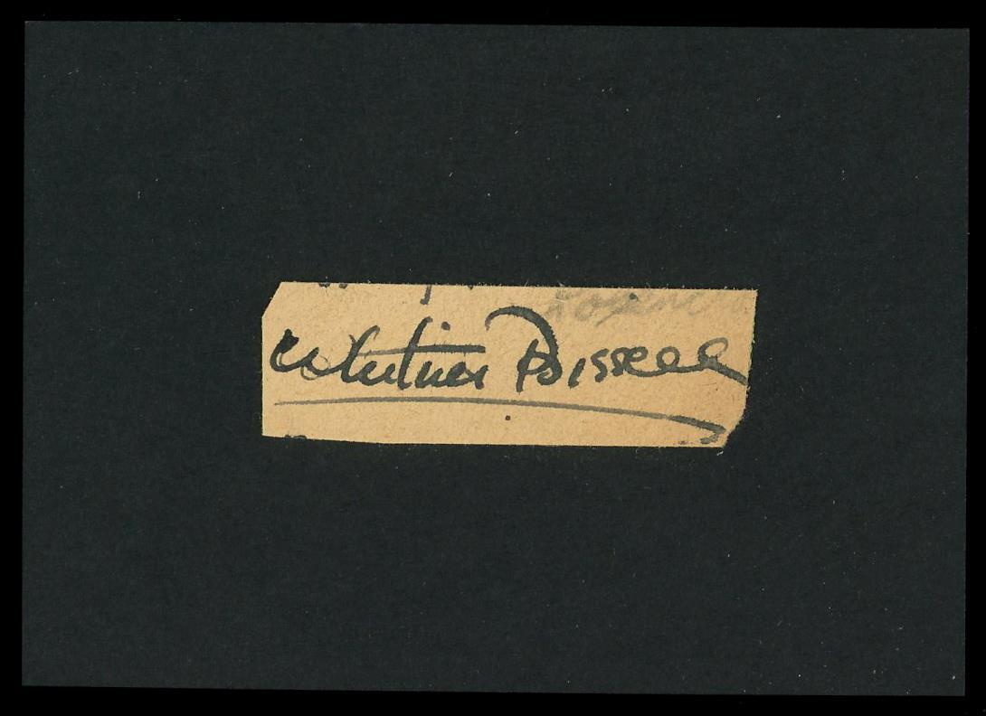 WHIT BISSELL autograph cut "Soylent Green" & "Time Machine" signed