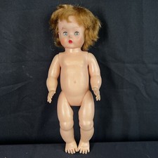 Vintage Baby Doll Rubber Marked X 15  Sleepy Blue Eyes 16S-5