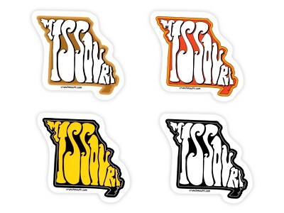 MISSOURI STATE MAP STICKER / DESIGN VARIATIONS AVAILABLE