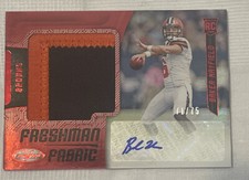 BAKER MAYFIELD 2018 Certified Mirror Red Parallel Rookie Patch Auto RPA #/75.