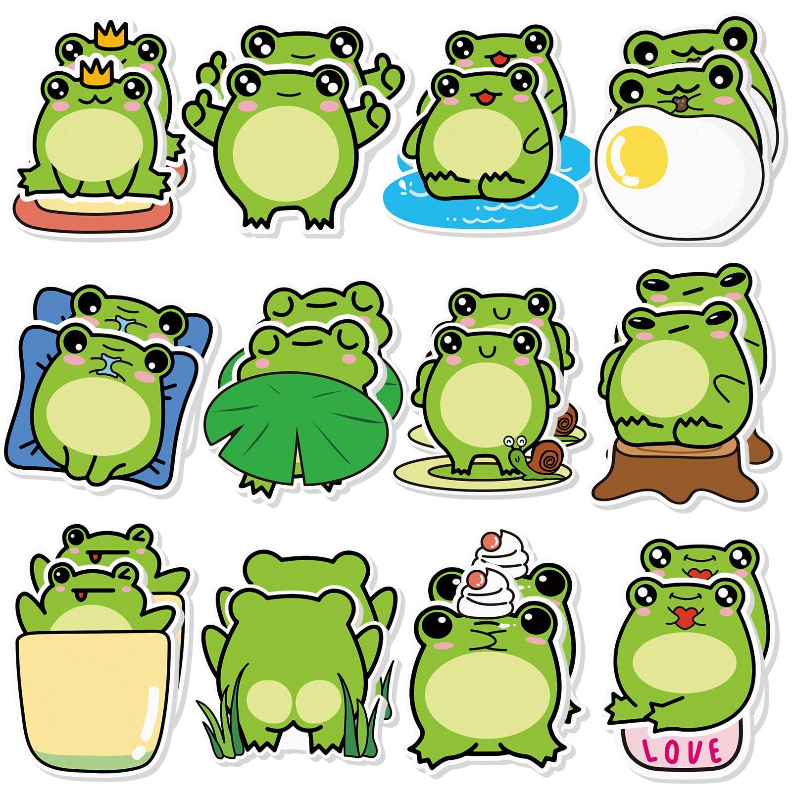 24Pads Cute Frog-Shaped Sticky Notes for School Office Party Favors-image