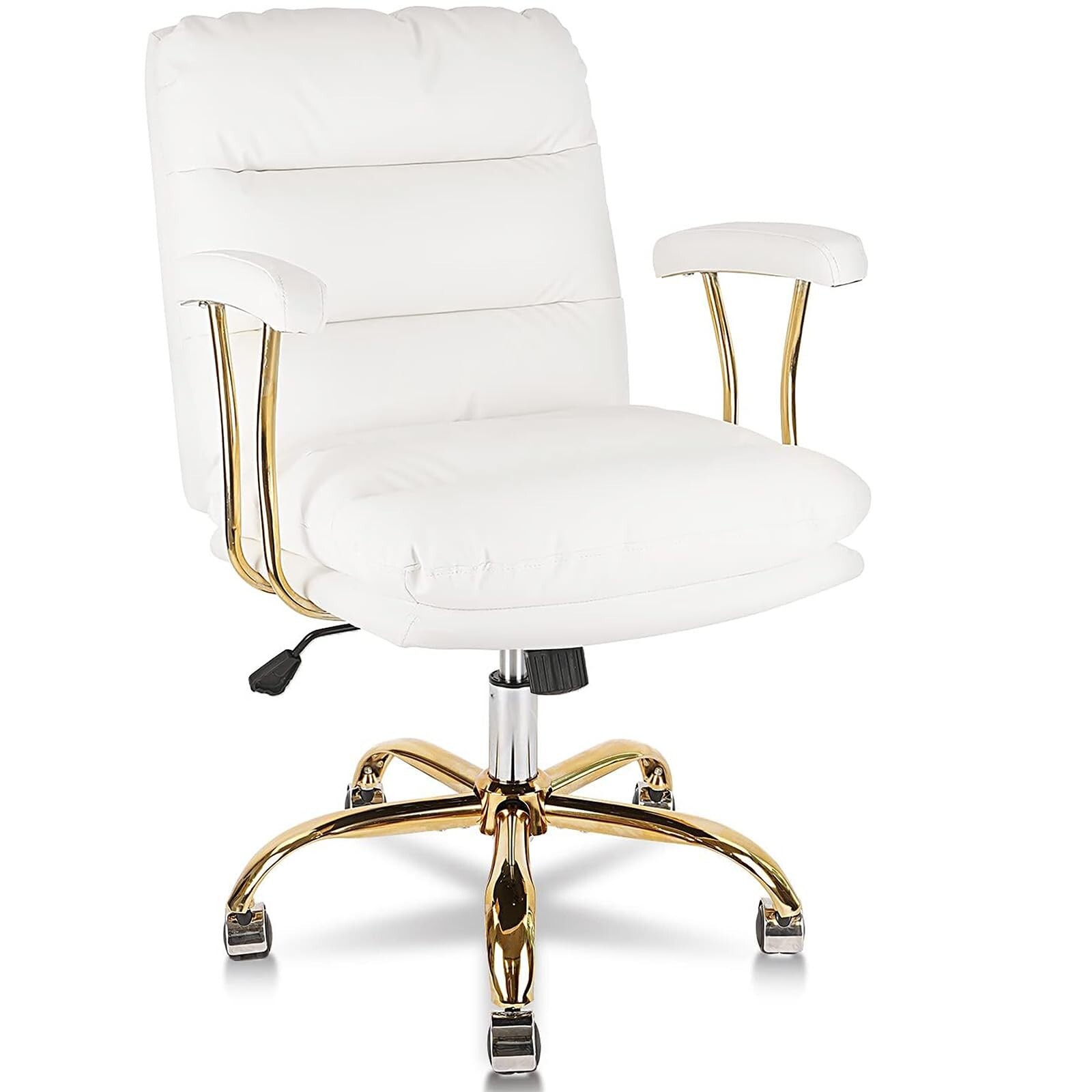 Ergonomic Home Office Desk Chair Comfortable Leather Computer Chairs for Bedroom