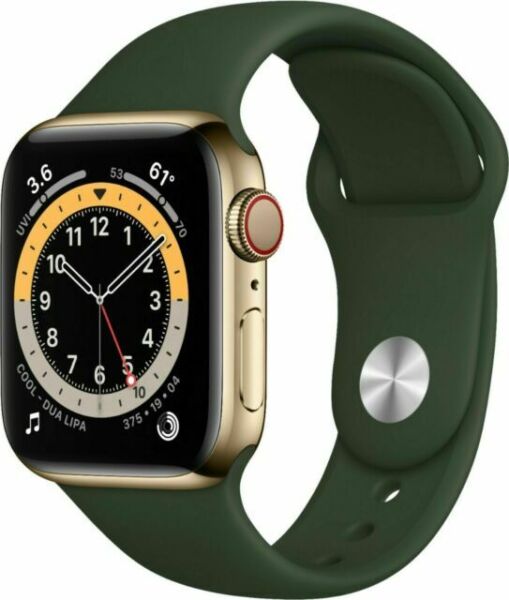 Apple Watch Series 6 44mm Gold Stainless Steel Case with Cyprus 