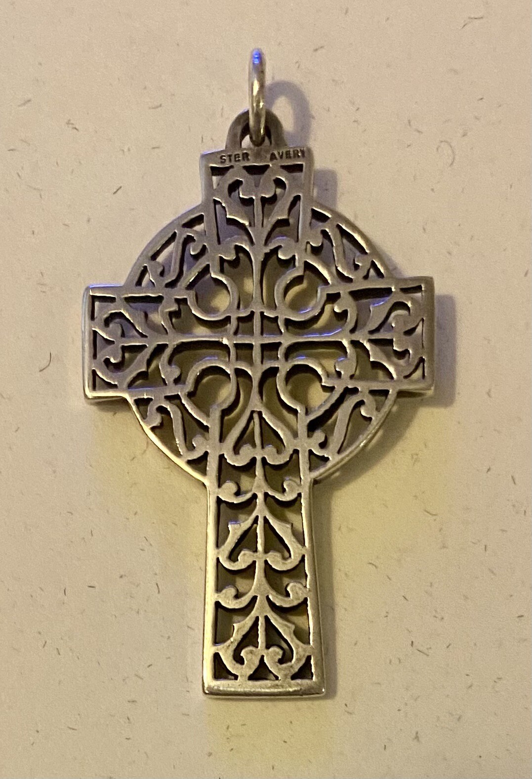 Retired James Avery Openwork Celtic Cross Pendant - image 2