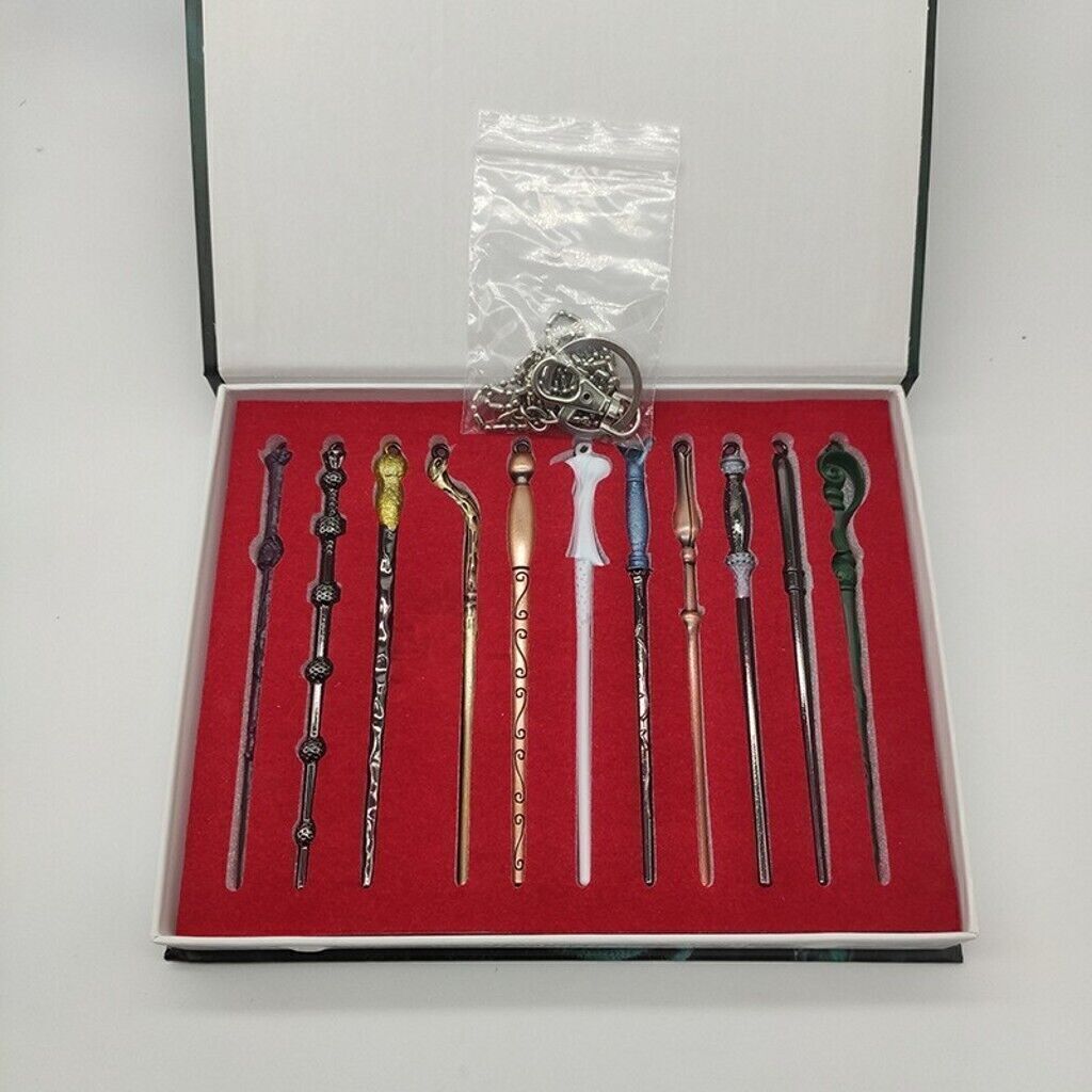 11Pc Harry Potter Hermione Dumbledore Sirius Voldemort Fleur Magic Wand Kid Gift