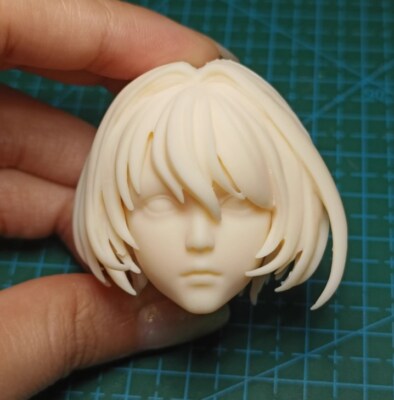1:6 1:12 1:18 Anime Warrior Cute Girl Head Sculpt For 12'' Action Figure Body