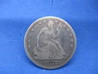 1877 50C Seated Liberty Half Dollar VG condition