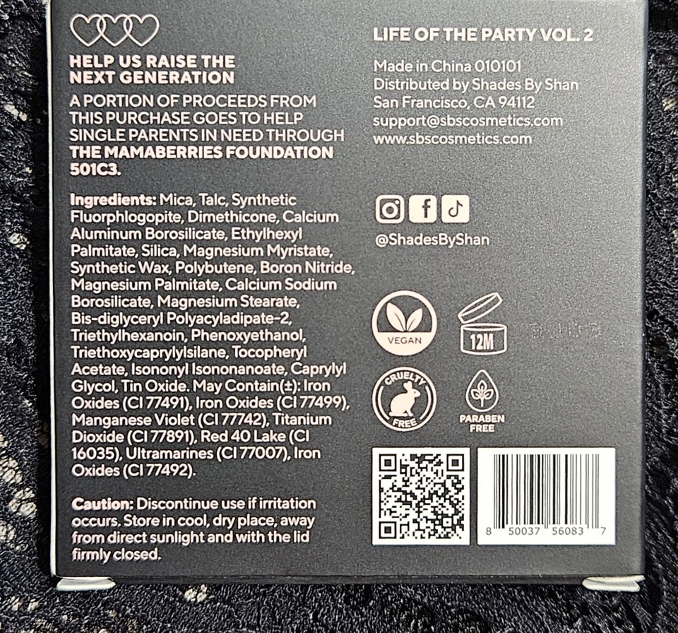 Shades By Shan Vol 2 - Life Of The Party From The High Rise After Dark Eyeshadow - Image 2 of 4