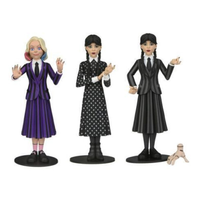 Mittwoch Addams Nevermore Academy & Enid Sinclair Set 3 Neca TOONY TERRORS