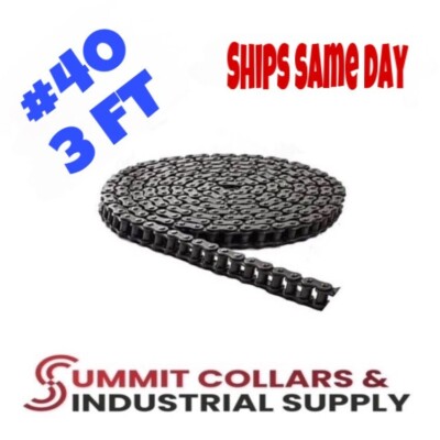 #40 Roller Chain x 3 feet + Free Connecting Link | eBay