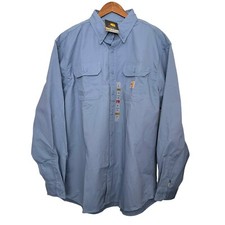 Carhartt Mens FR Flame-Resistant Classic Twill Shirt Size XL CAT 2 Workwear NWT