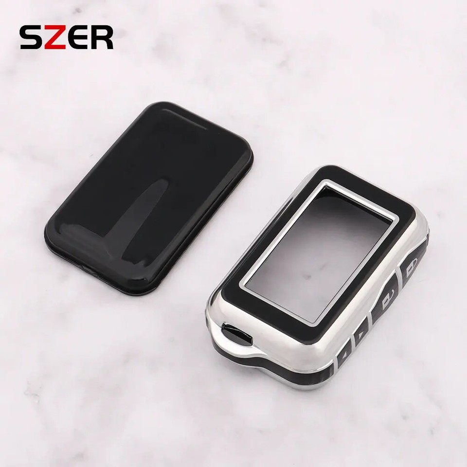 Coque De Protection Pour Clé Starline E60 E90 E91 - Blanc Argenté, TPU, Télécommande Bidirectionnelle Russe - 10