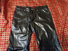 Tripp NYC Daang Goodman Faux Leather PVC/PU Pants 34x30 Slim - READ