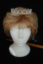 Rhinestone Head Piece Round Tiara, First Communion .....NEVER used