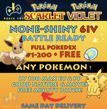 PICK ANY NONE-SHINY POKEMON x1 BATTLE READY TERA RAID Pokemon Scarlet Violet