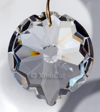 50mm Star Daffodil Crystal Clear Pendant Prism Suncatcher 2"