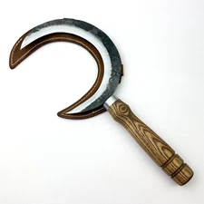 Crescent Moon Sickle for Gardening - Hand Forged Sickle for Harvesting.