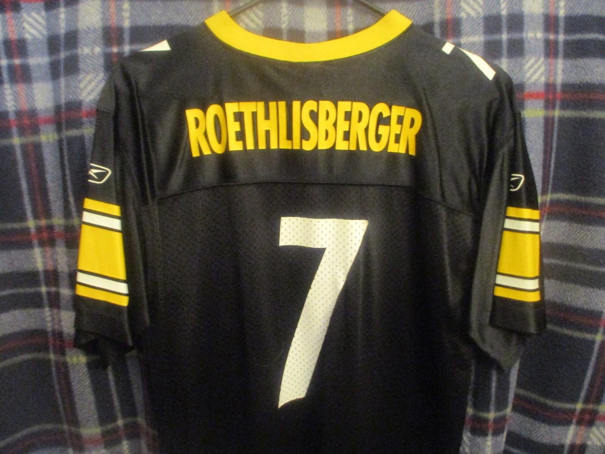 vtg BEN ROETHLISBERGER Jersey - NFL Pittsburgh Steelers - Reebok