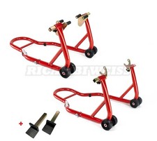 STVKW2 Motorrad St&auml;nder Montagest&auml;nder Motorradst&auml;nder Set vorne hinten 2 St&uuml;ck