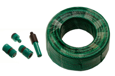 #ad #ad New 100 Metre Green Braded Garden Hose Pipe Hozelock Compatible Connectors O $224.65
