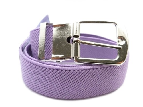Kids/Childrens Belts. Unisex, adjustable, Elasticated silver buckle stretch Belt - Picture 5 of 19