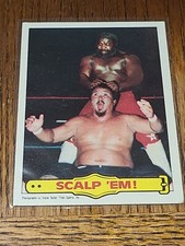 WWE WWF JUNKYARD DOG (VS. MR. FUJI) 1985 TOPPS #24 (B)
